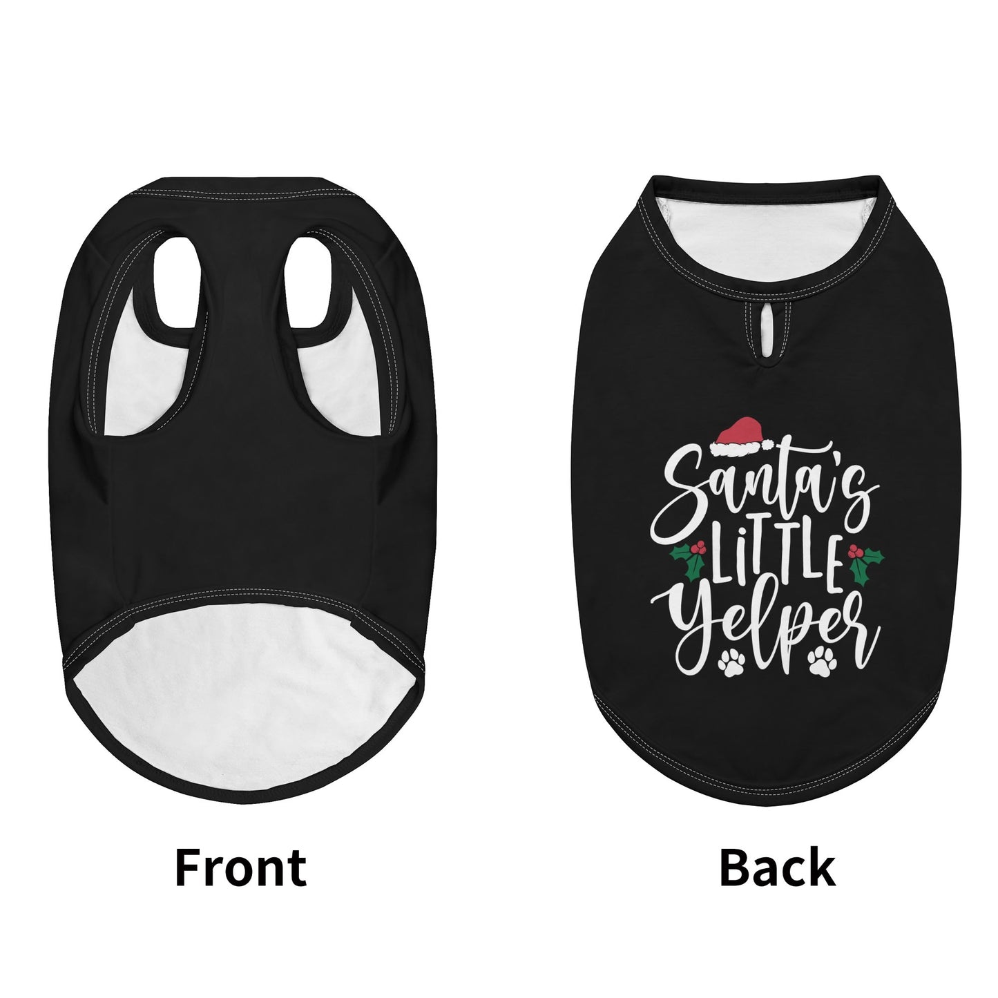 Santas Little Yelper Dog Shirt