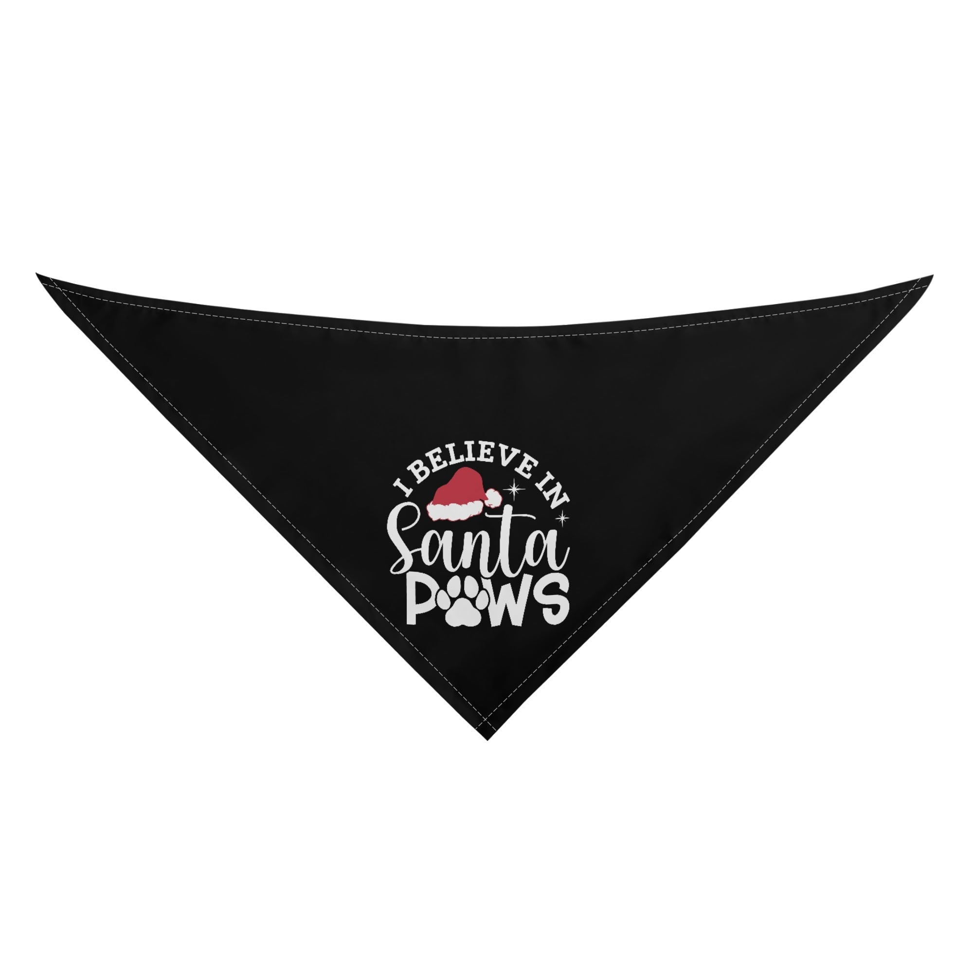 I Believe In Santa Paws Christmas Dog Bandanas