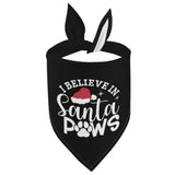 I Believe In Santa Paws Christmas Dog Bandanas