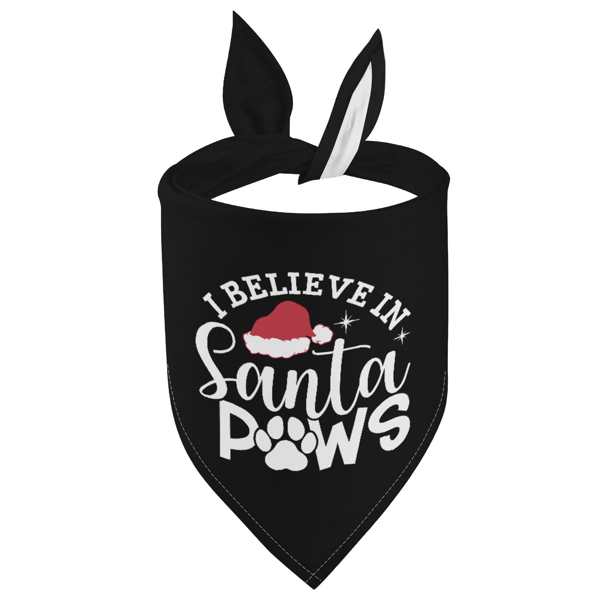 I Believe In Santa Paws Christmas Dog Bandanas