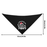 I Believe In Santa Paws Christmas Dog Bandanas