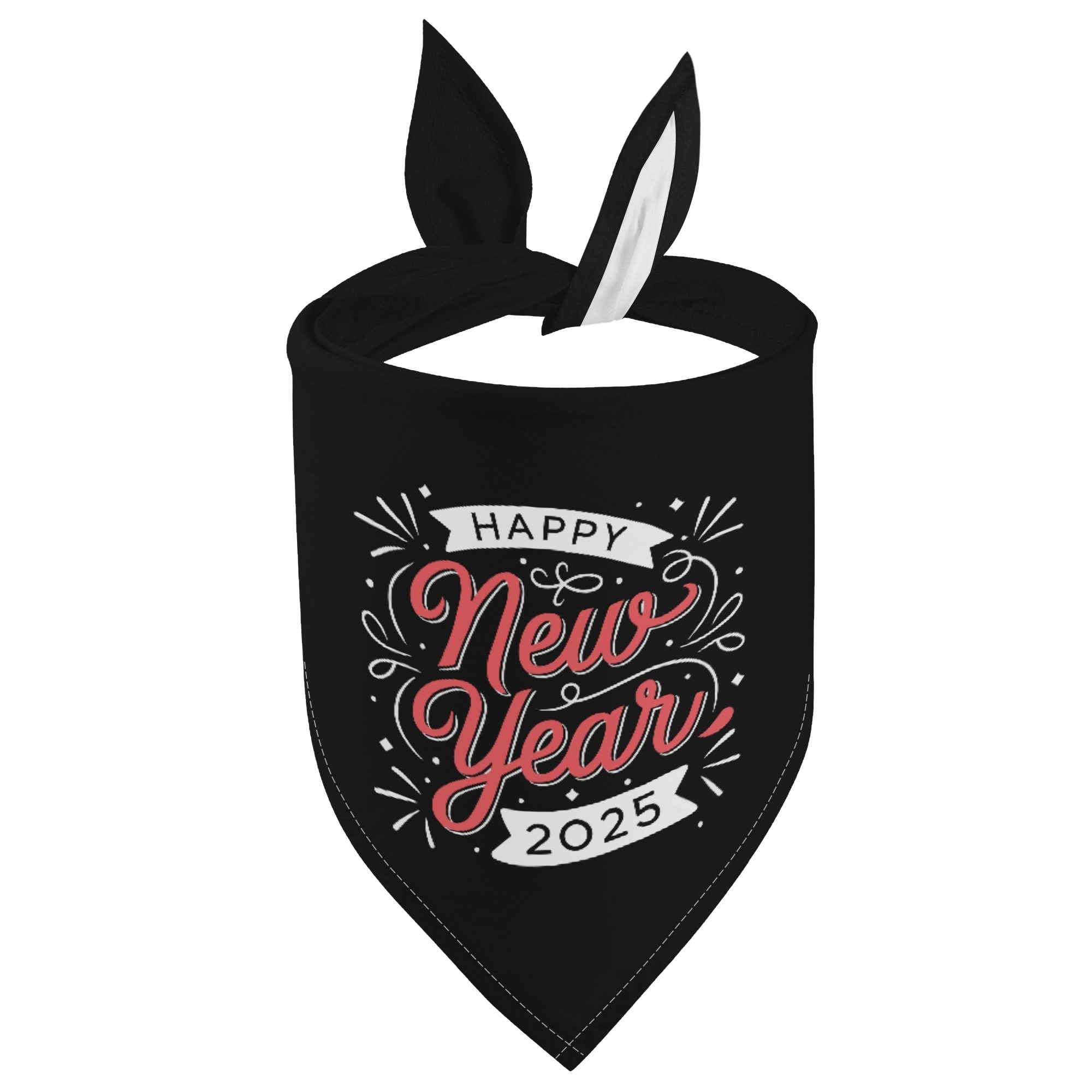 Happy New Year 2025 Dog Bandanas