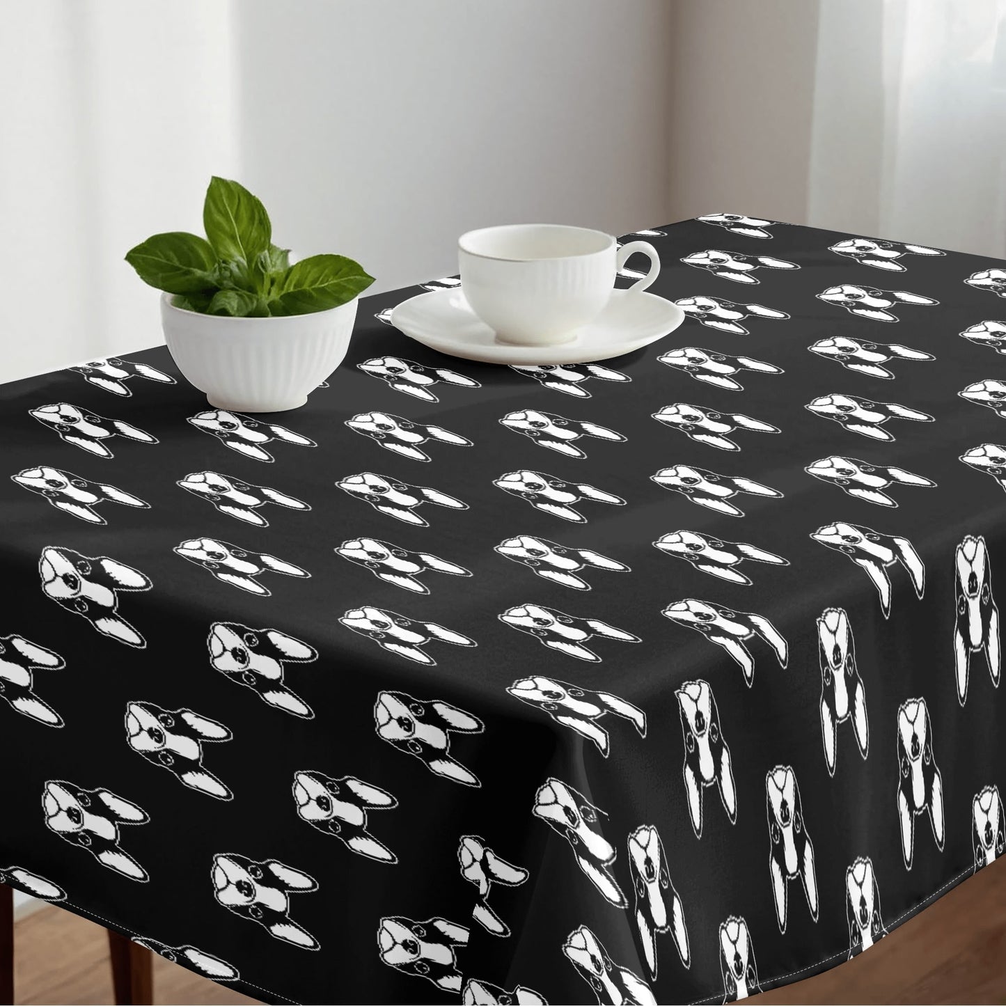 Bostie Faces Tablecloth for Birthdays Weddings Parties
