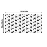 Personalized Boston Terrier Tablecloth with Dogs Name for Birthday Wedding Party