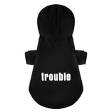 Trouble 100% Cotton Dog Fleece Hoodie