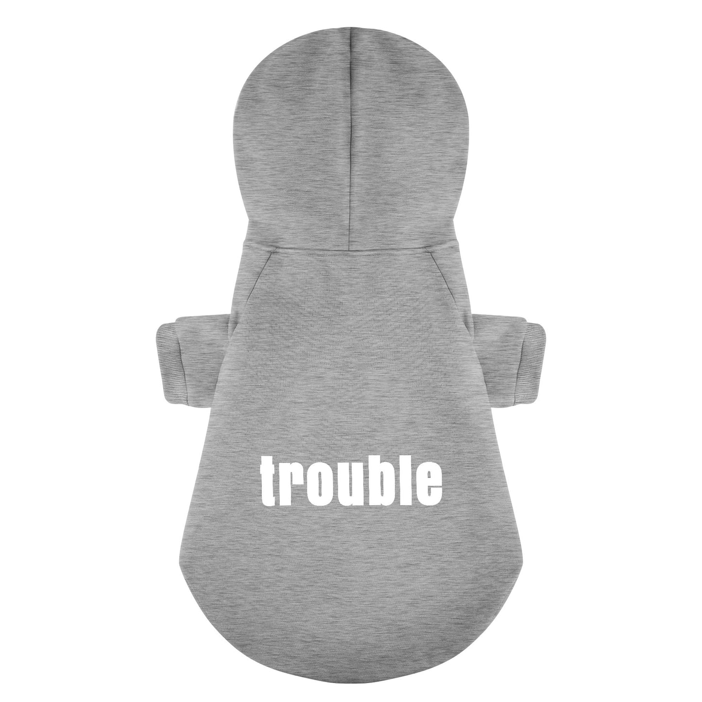 Trouble 100% Cotton Dog Fleece Hoodie