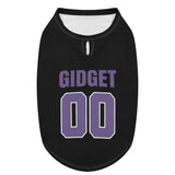 Personalized Dog Shirt with Custom Name and Number