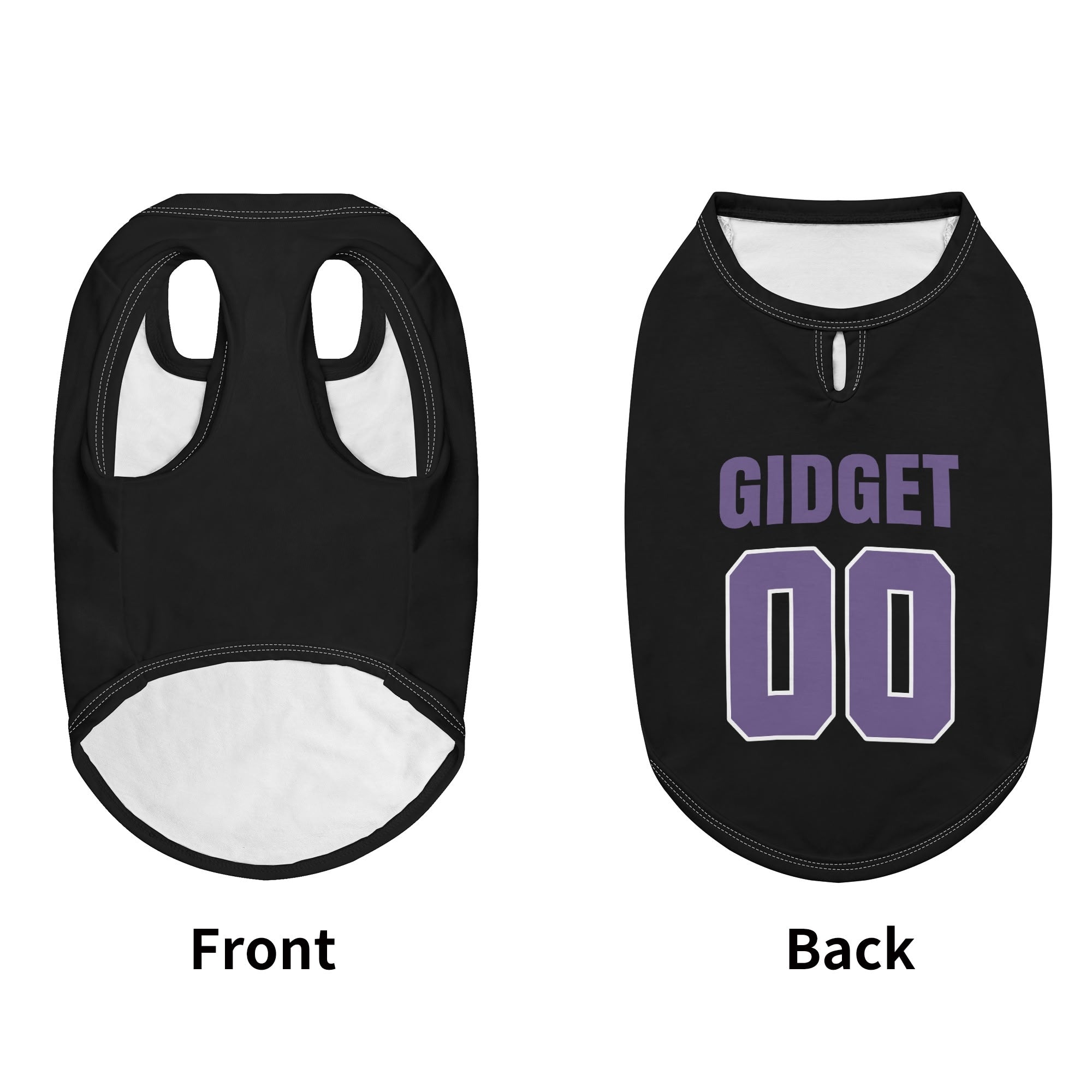 Personalized Dog Shirt with Custom Name and Number
