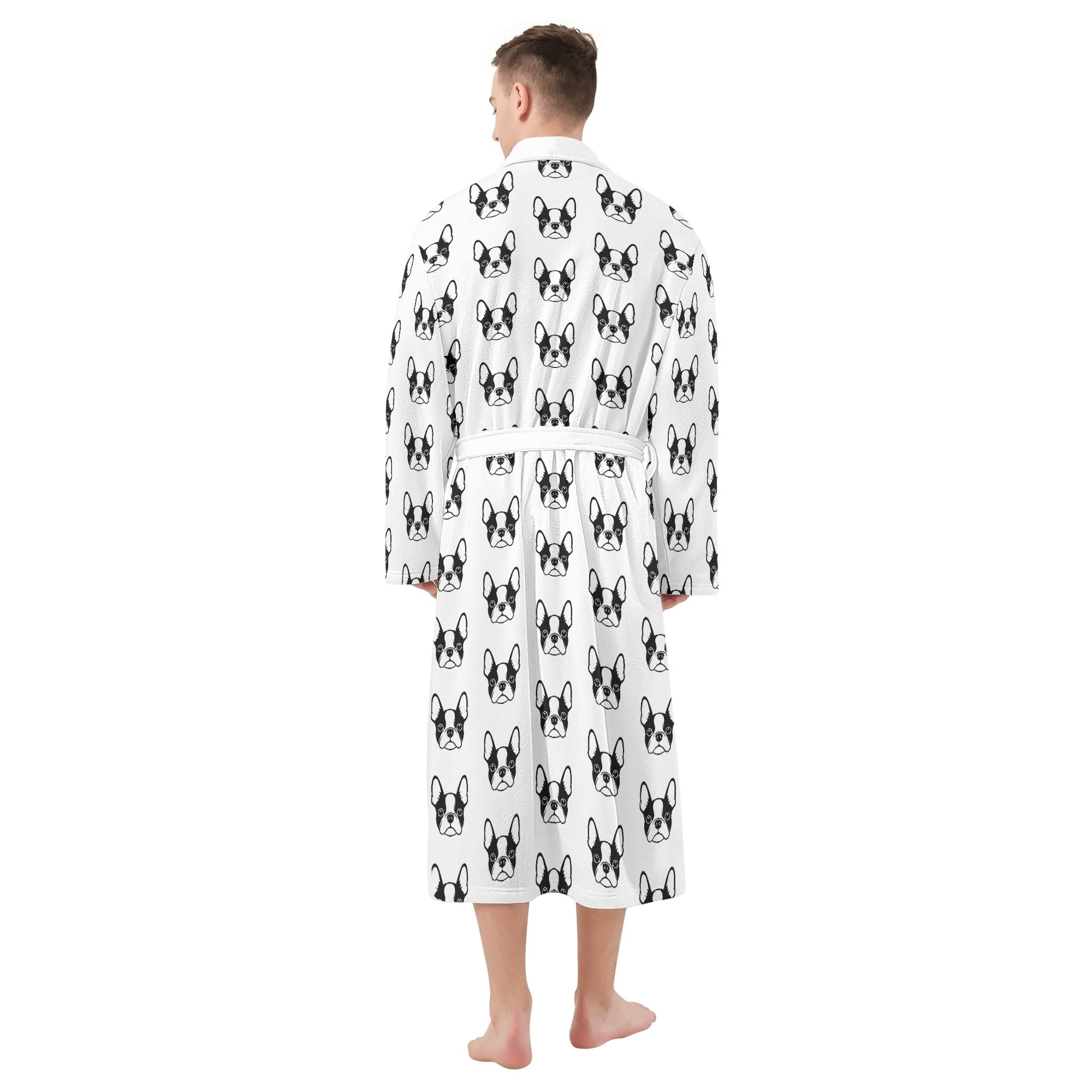 Bostie Faces Mens Bathrobe