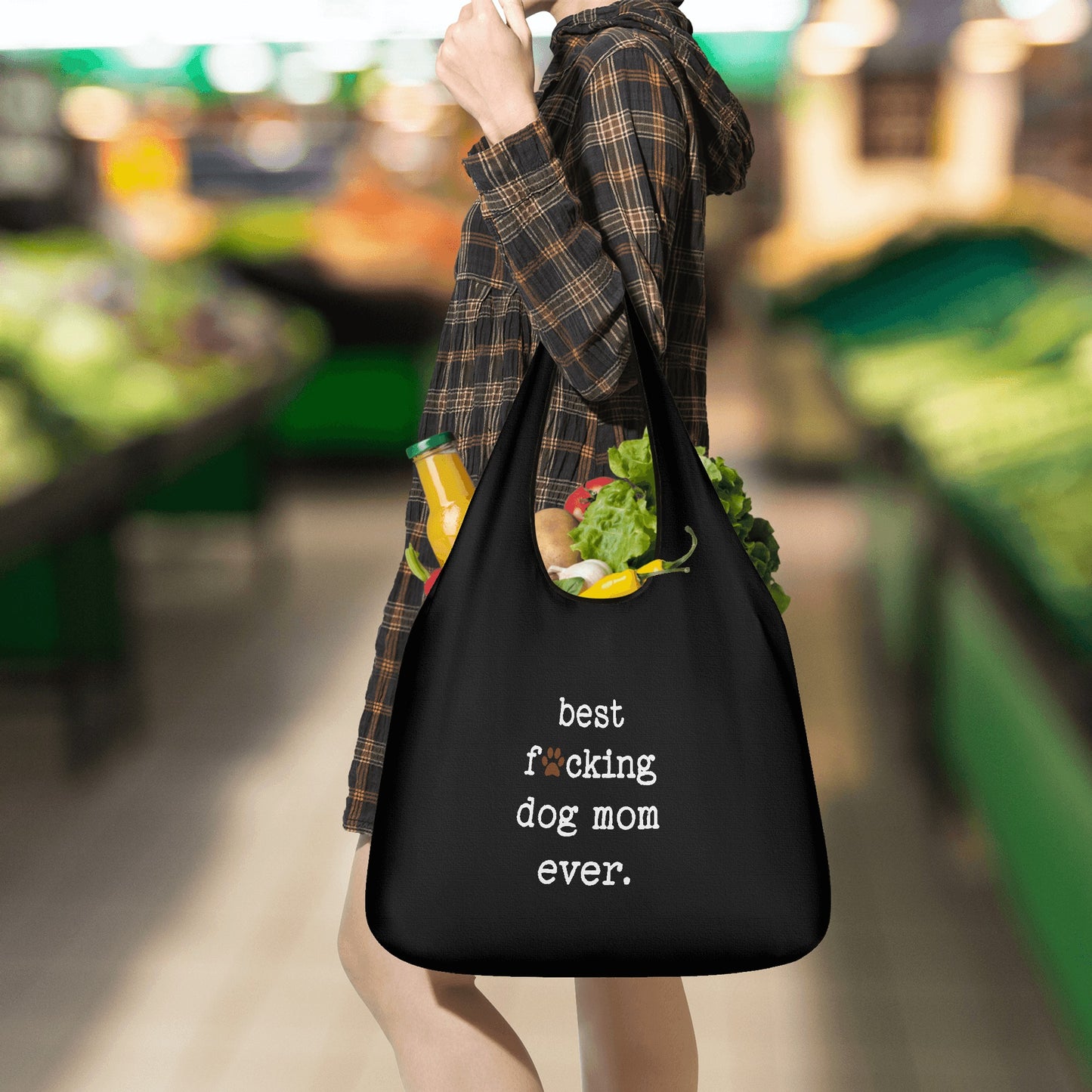 Best Dog Mom Ever 3 Pack of Grocery Bags