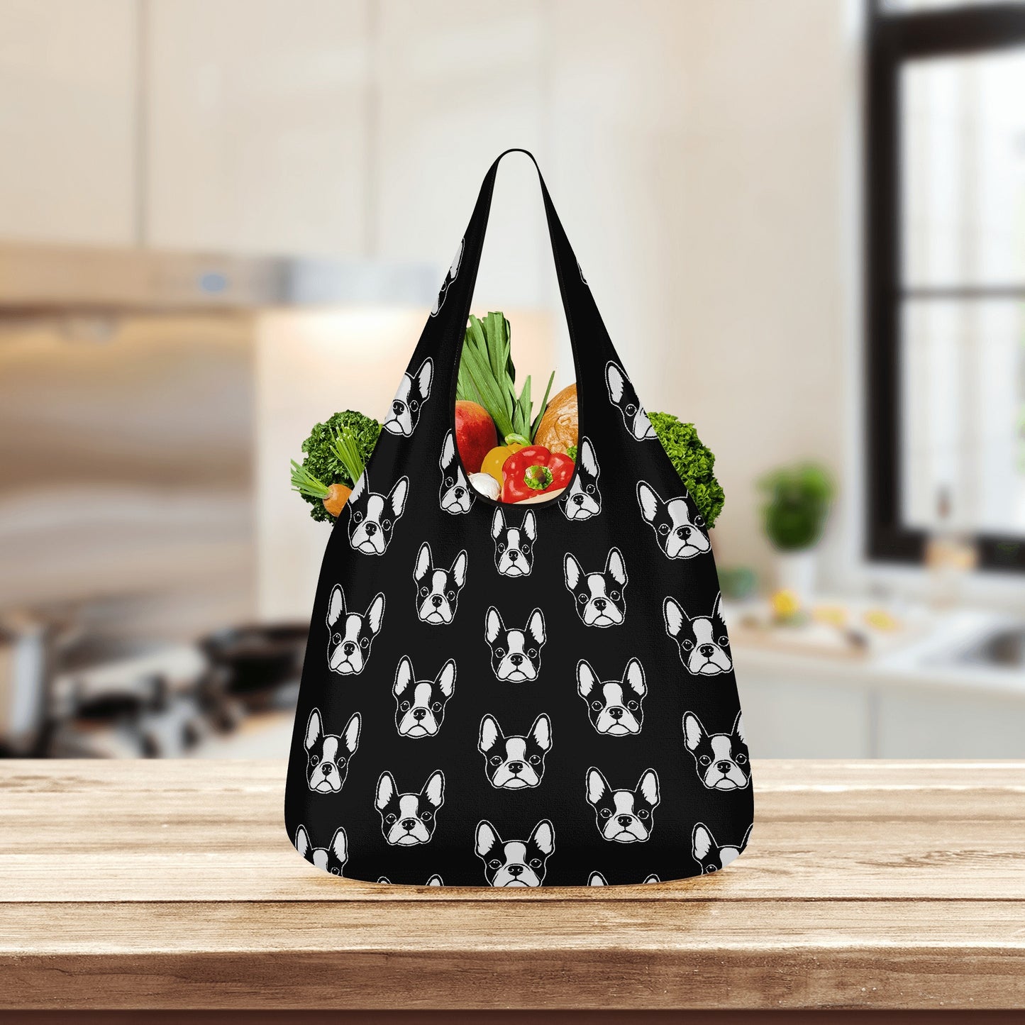 Bostie Faces 3 Pack of Grocery Bags