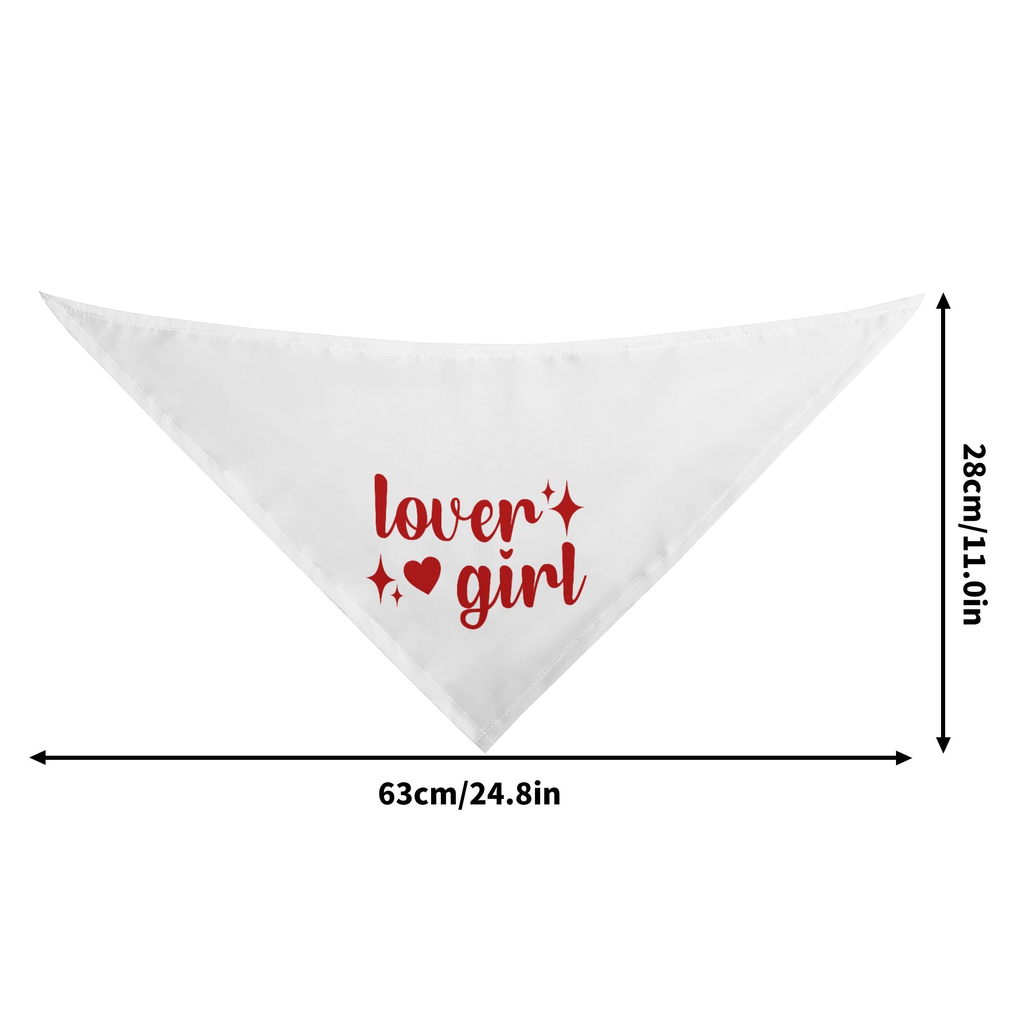 Lover Girl Valentines Day Dog Bandanas