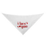 I Love You Valentine's Day Dog Bandanas