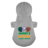 Mommys Little Lucky Charm St Patricks Day 100% Cotton Dog Fleece Hoodie