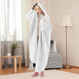 Boston Terrier Head Tilt Hooded Blanket for Adults and Kids