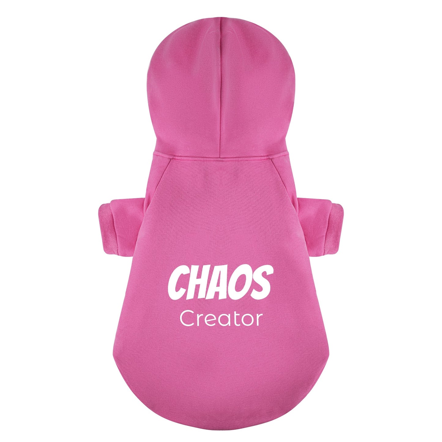 Chaos Creator 100% Cotton XL-6XL Dog Fleece Hoodie