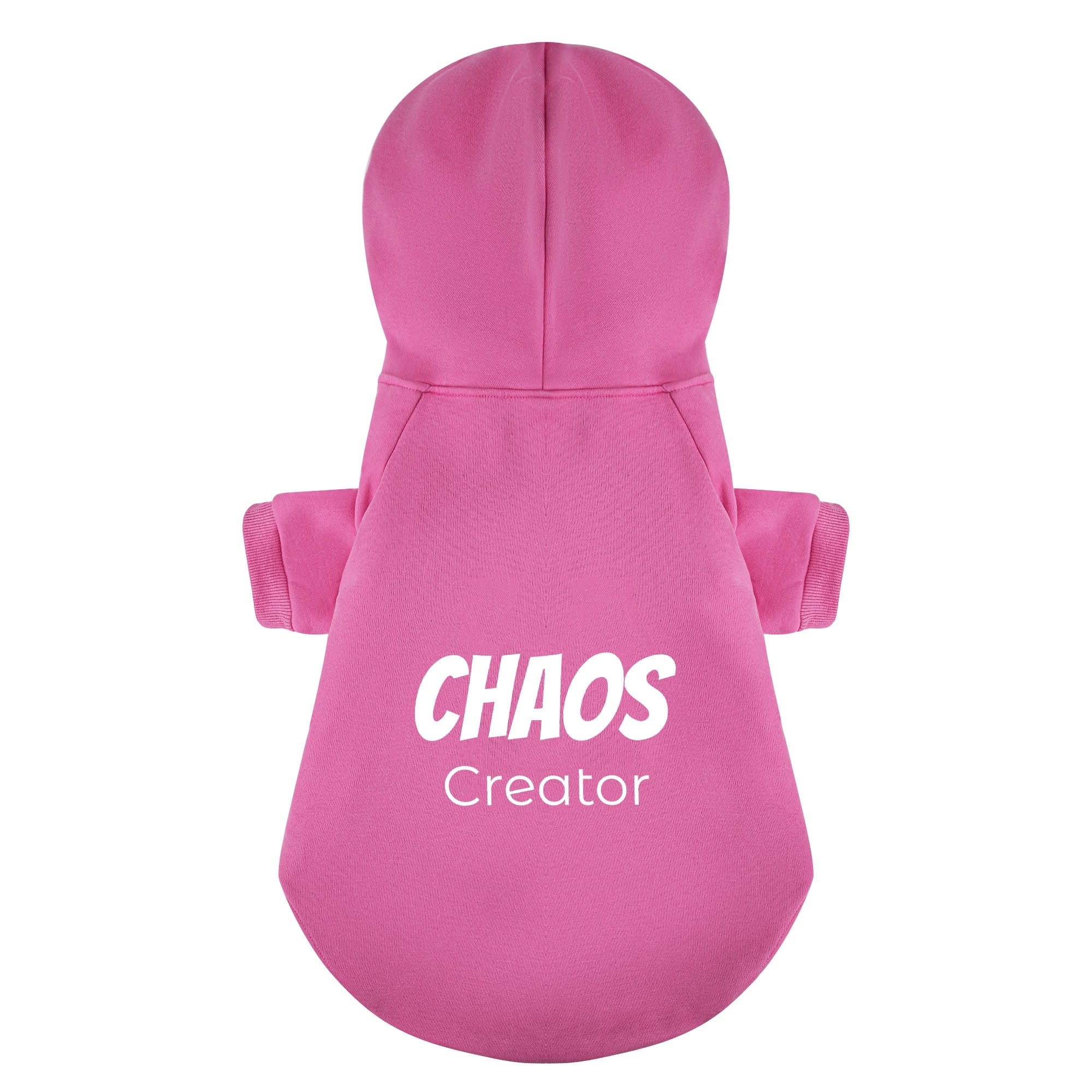 Chaos Creator 100% Cotton XL-6XL Dog Fleece Hoodie