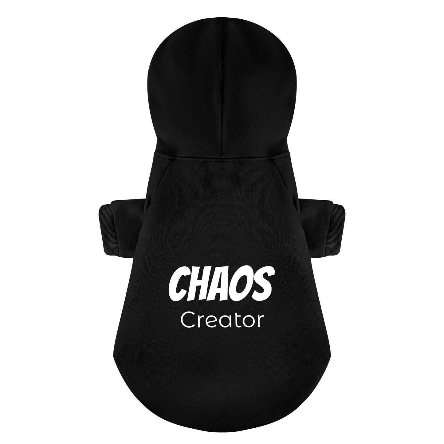 Chaos Creator 100% Cotton XL-6XL Dog Fleece Hoodie