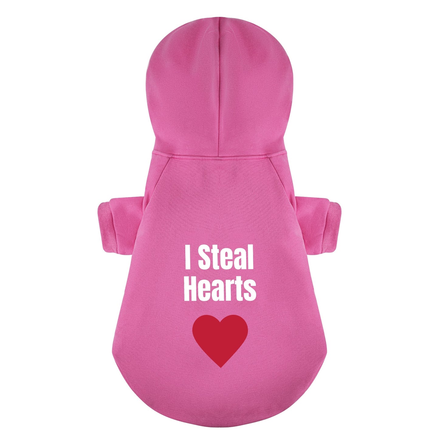 I Steal Hearts 100% Cotton Dog Fleece Hoodie