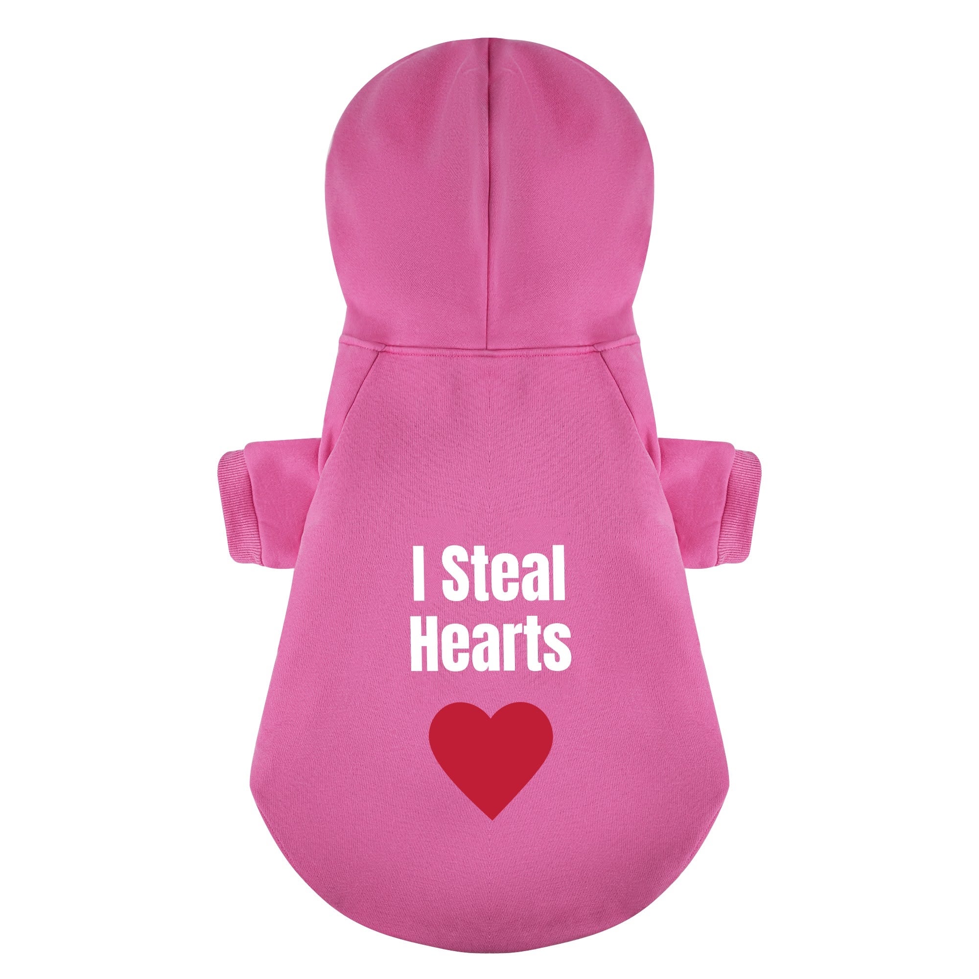 I Steal Hearts 100% Cotton Dog Fleece Hoodie