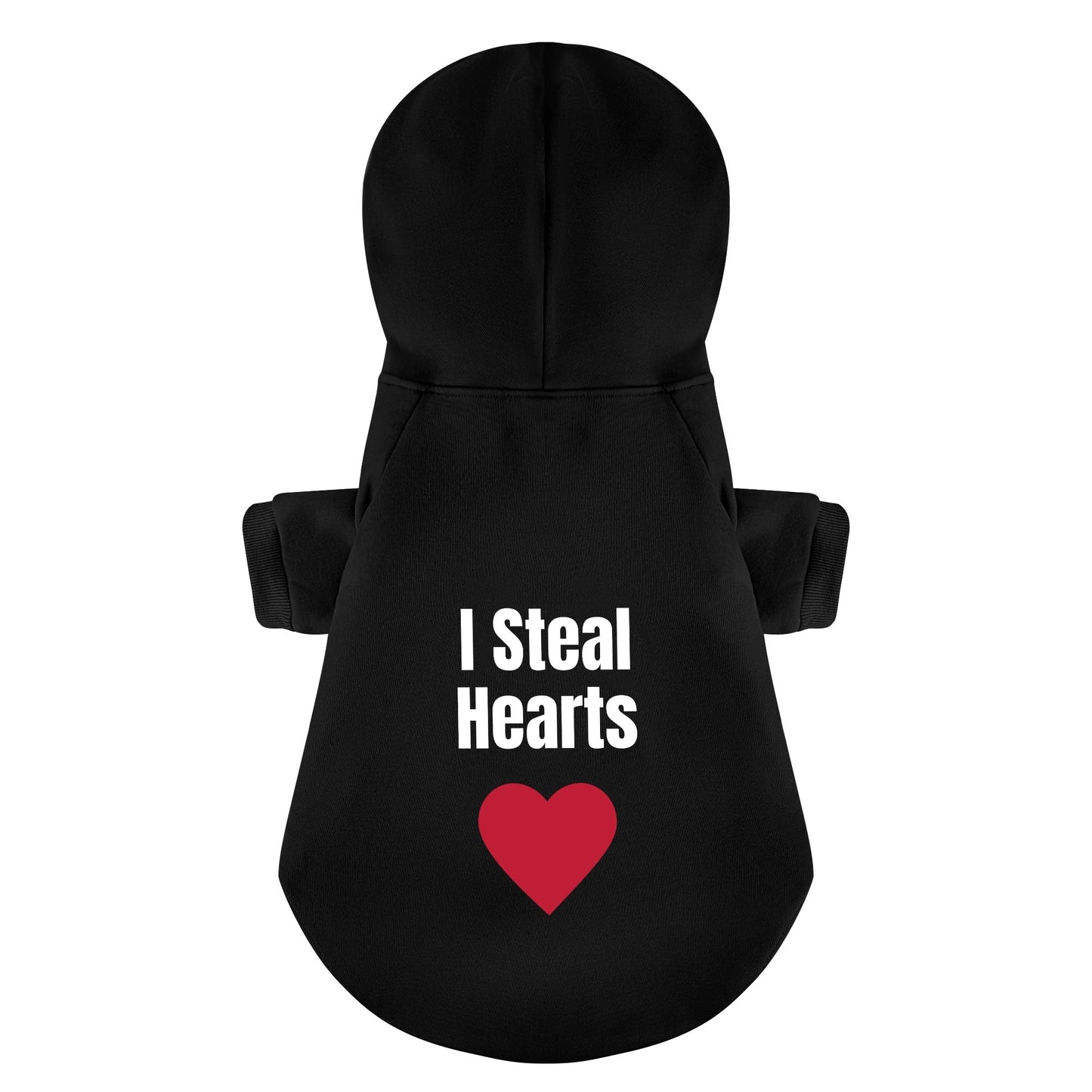 I Steal Hearts 100% Cotton Dog Fleece Hoodie