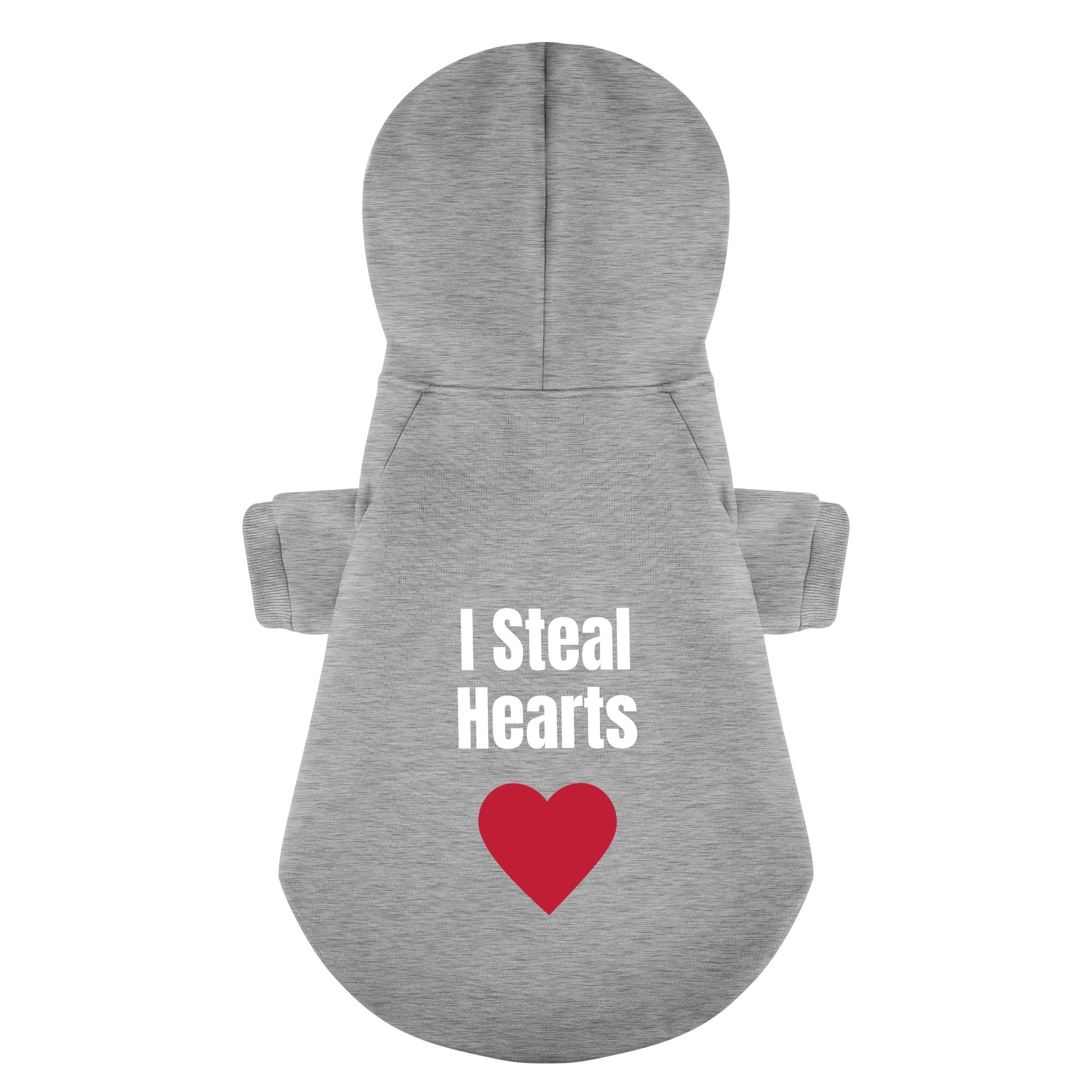 I Steal Hearts 100% Cotton Dog Fleece Hoodie