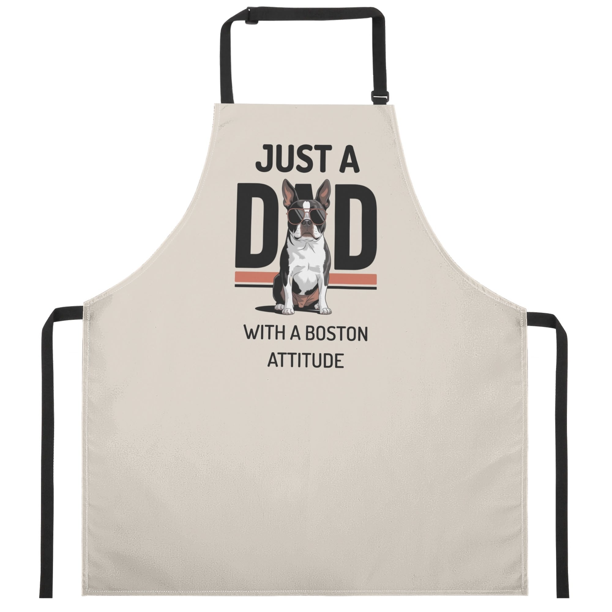 Just A Dad With A Boston Attitude Apron