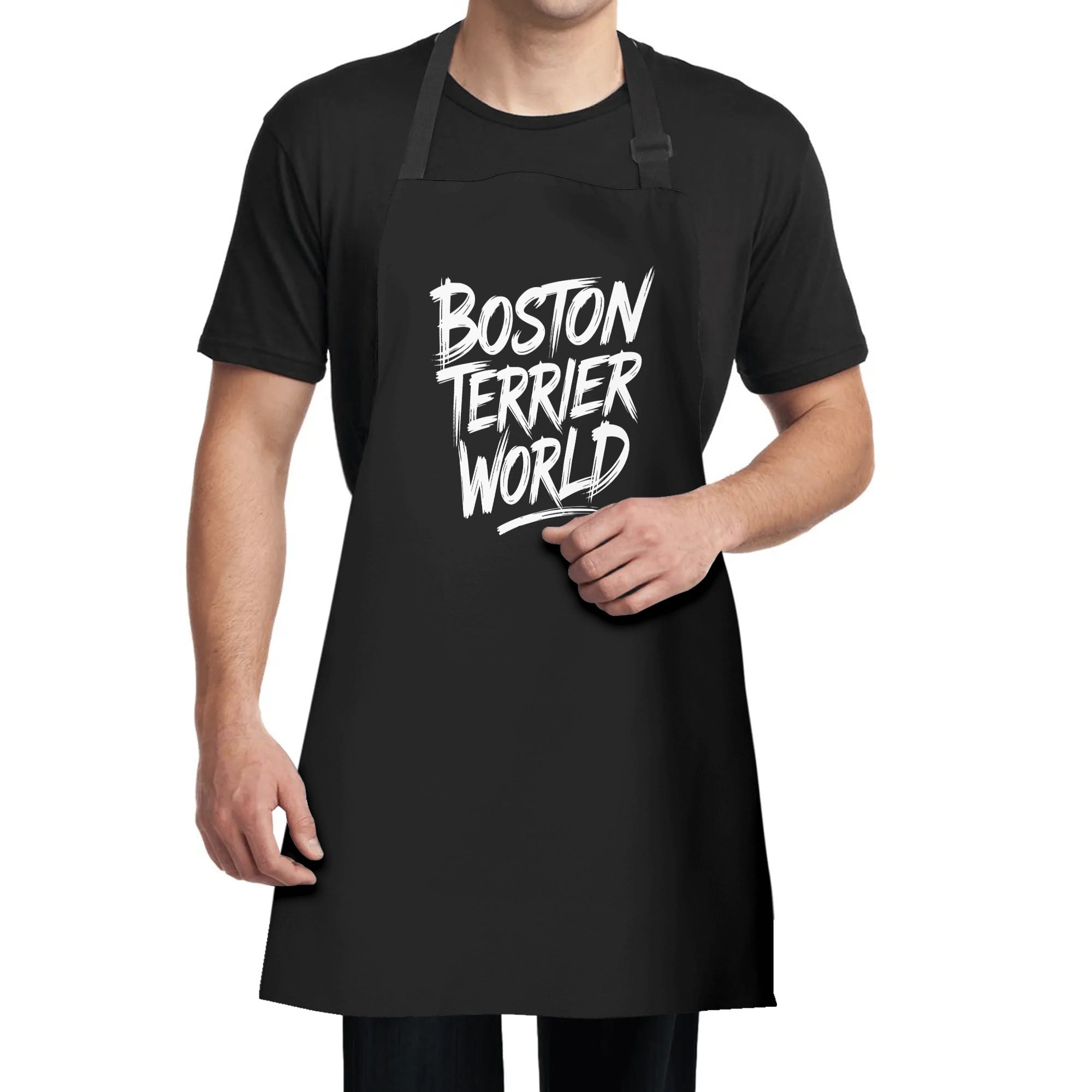Boston Terrier World Apron