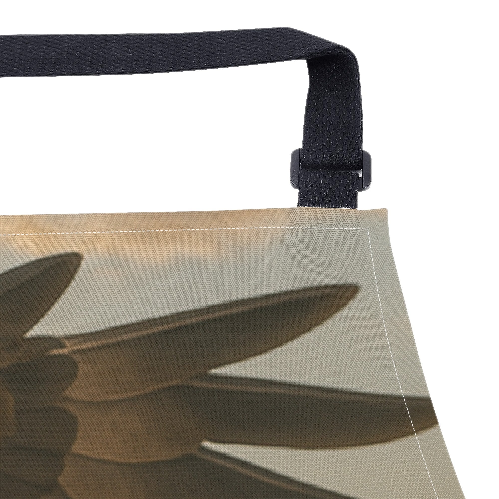 Eagle vs Boston Terrier Fighting for a Hot Dog Apron