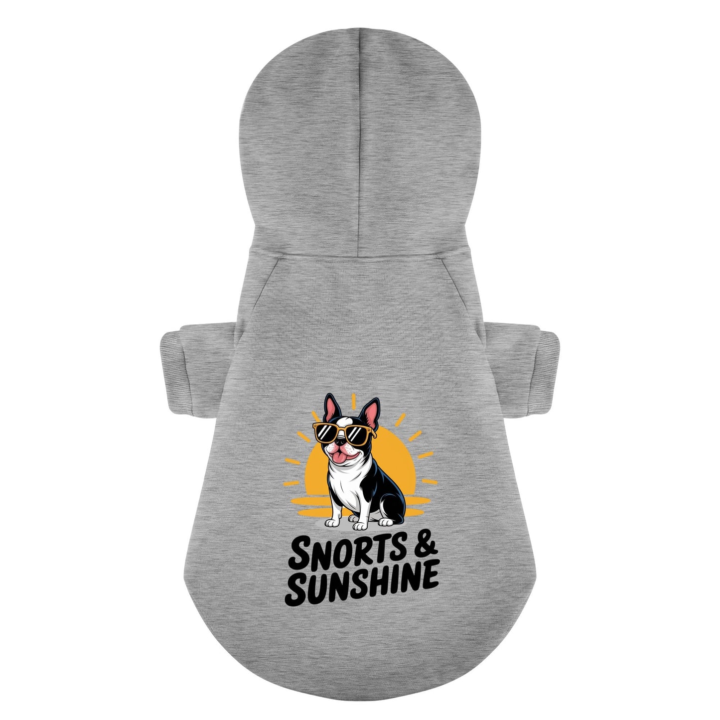 Snort and Sunshine 100% Cotton Dog Fleece Hoodie