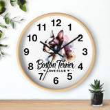 Boston Terrier Love Club Wall Clock