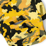 Dog Zip-Up Hoodie - Yellow Army Camouflage