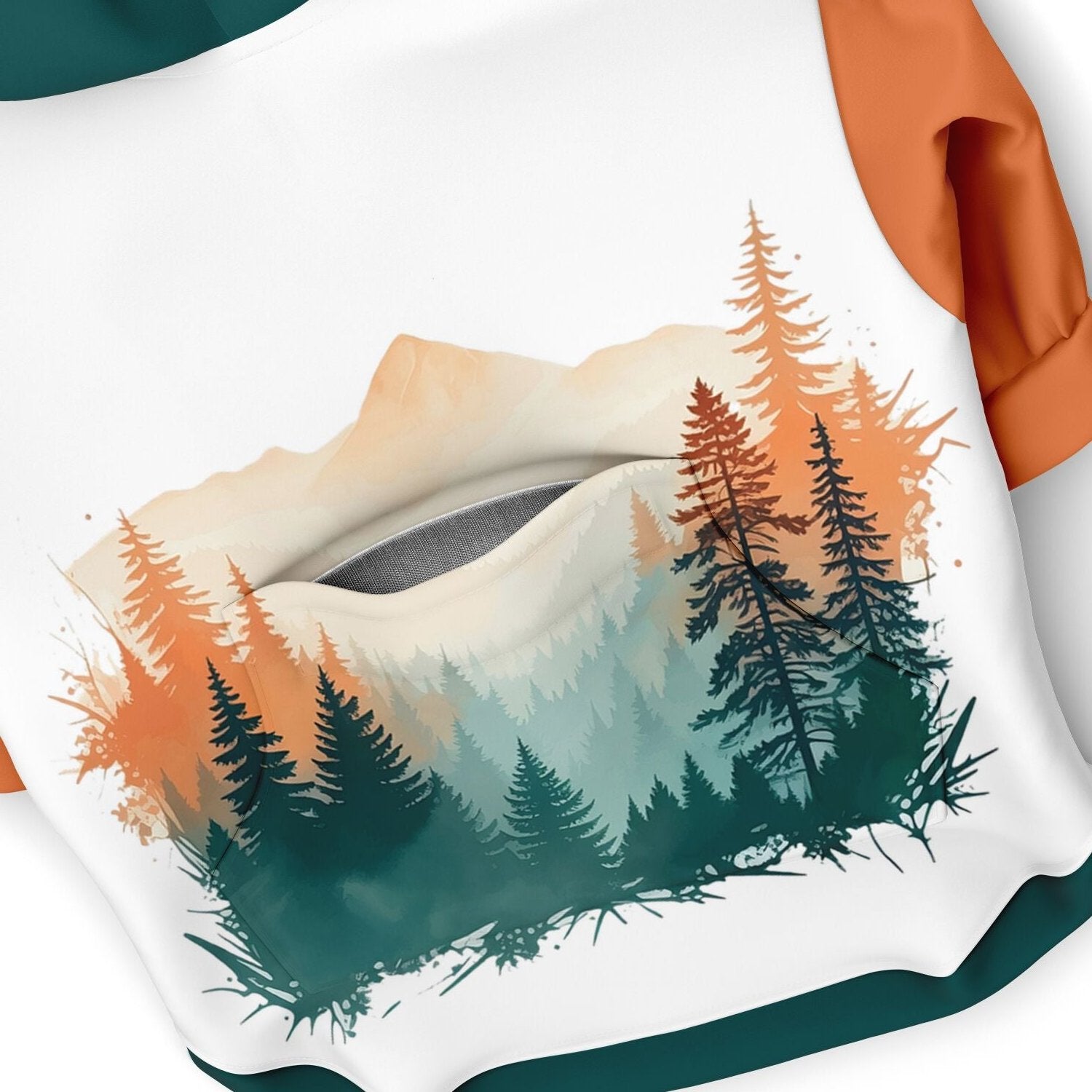 Forest Serenity Dog Zip-Up Hoodie