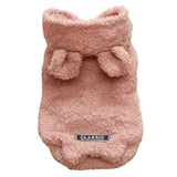 Plush Hooded Dog Sweater With Ears
