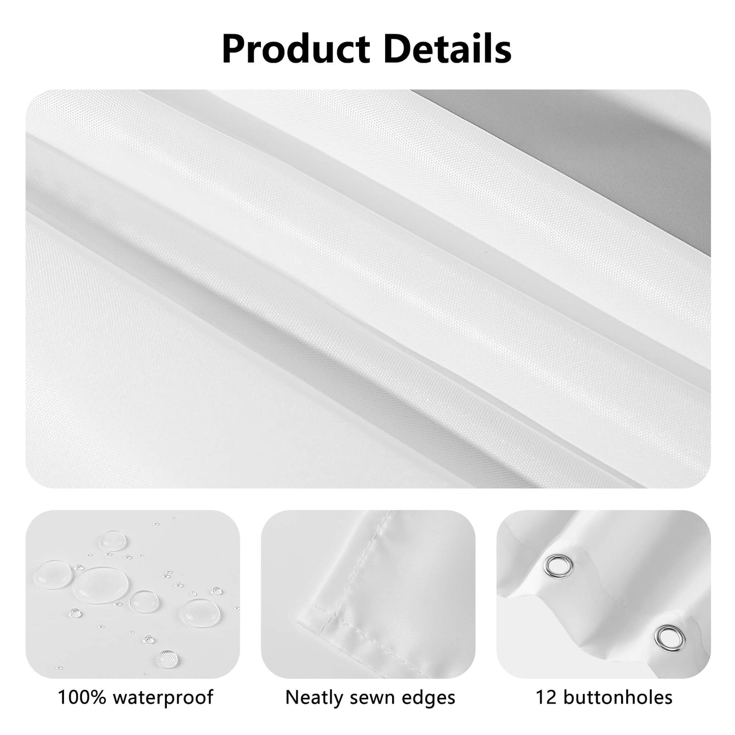 Japanese-Inspired Ink Wash Painting Shower Curtain