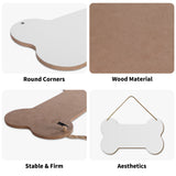 Personalized Wooden Dog Bone Shape Sign 8.4 X 5 Inches