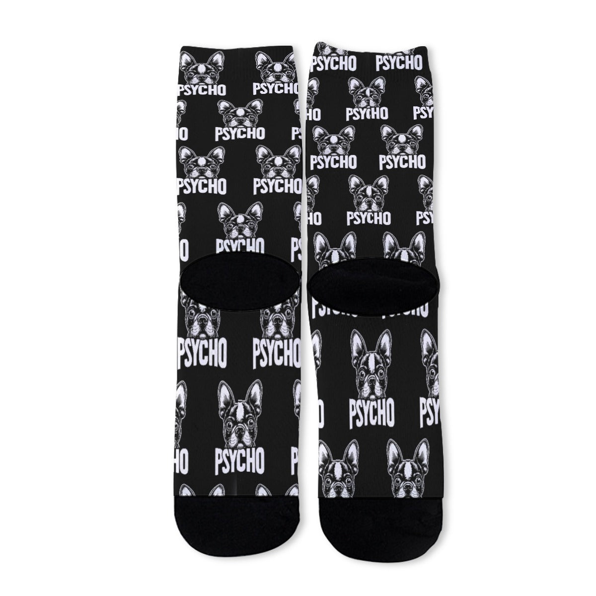Psycho - Unisex Long Socks For Boston Terrier Owners