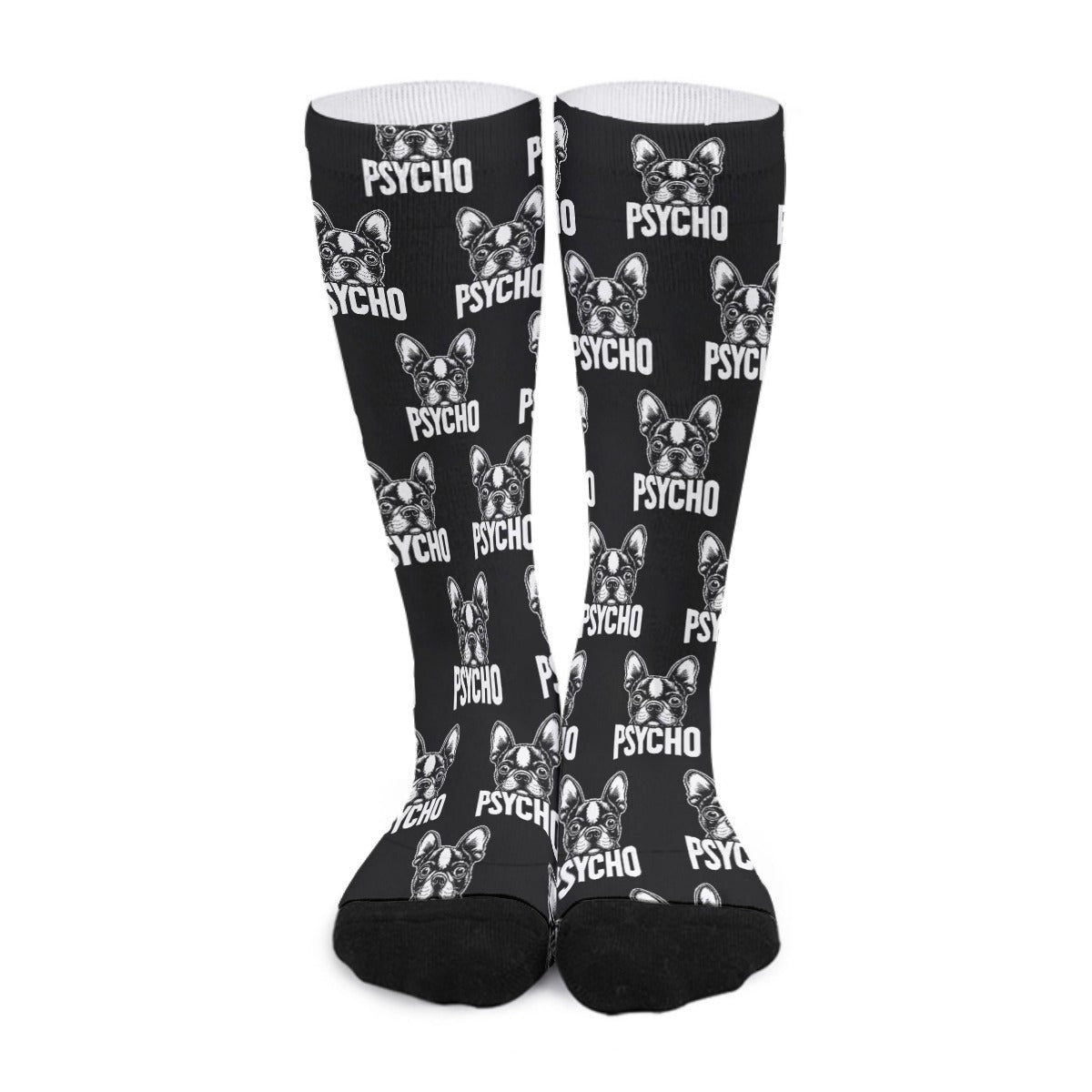 Psycho - Unisex Long Socks For Boston Terrier Owners