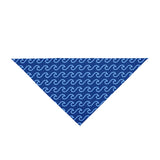 Blue Waves Dog Bandana