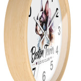 Boston Terrier Love Club Wall Clock