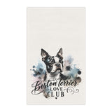 Elegant Watercolor Boston Terrier Art Kitchen Towel - Boston Terrier Love Club