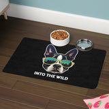 Dog Food Mat - Into The Wild Boston Terrier Pet Feeding Mat (12x18)