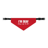 I'm Deaf Pet Bandana Collar