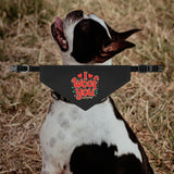 I Woof You Dog Bandana Collar - Black