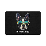 Dog Food Mat - Into The Wild Boston Terrier Pet Feeding Mat (12x18)