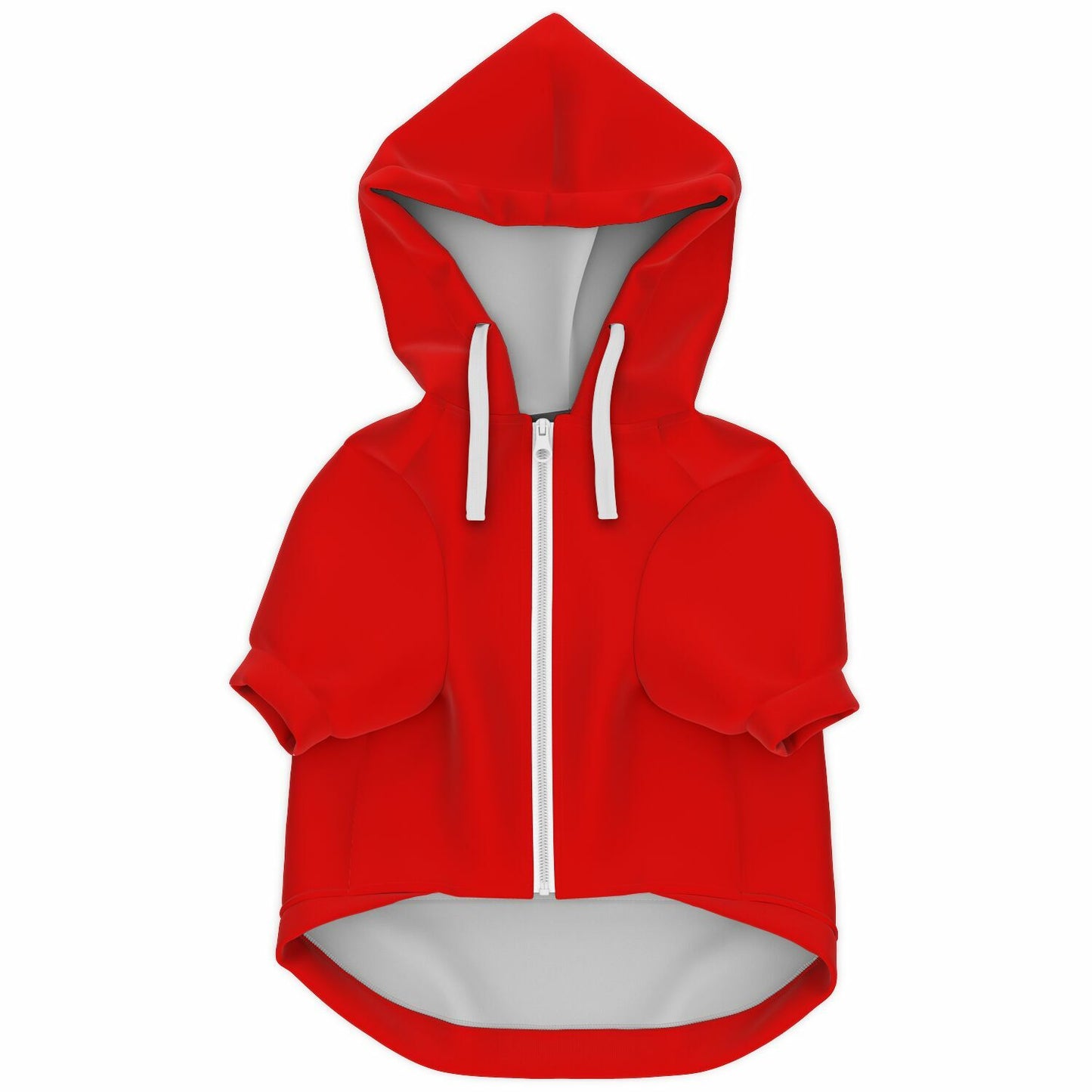 I'm On The Naughty List Christmas Dog Zip-Up Hoodie - Red