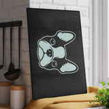 Bostie Face Glass Cutting Board - Black