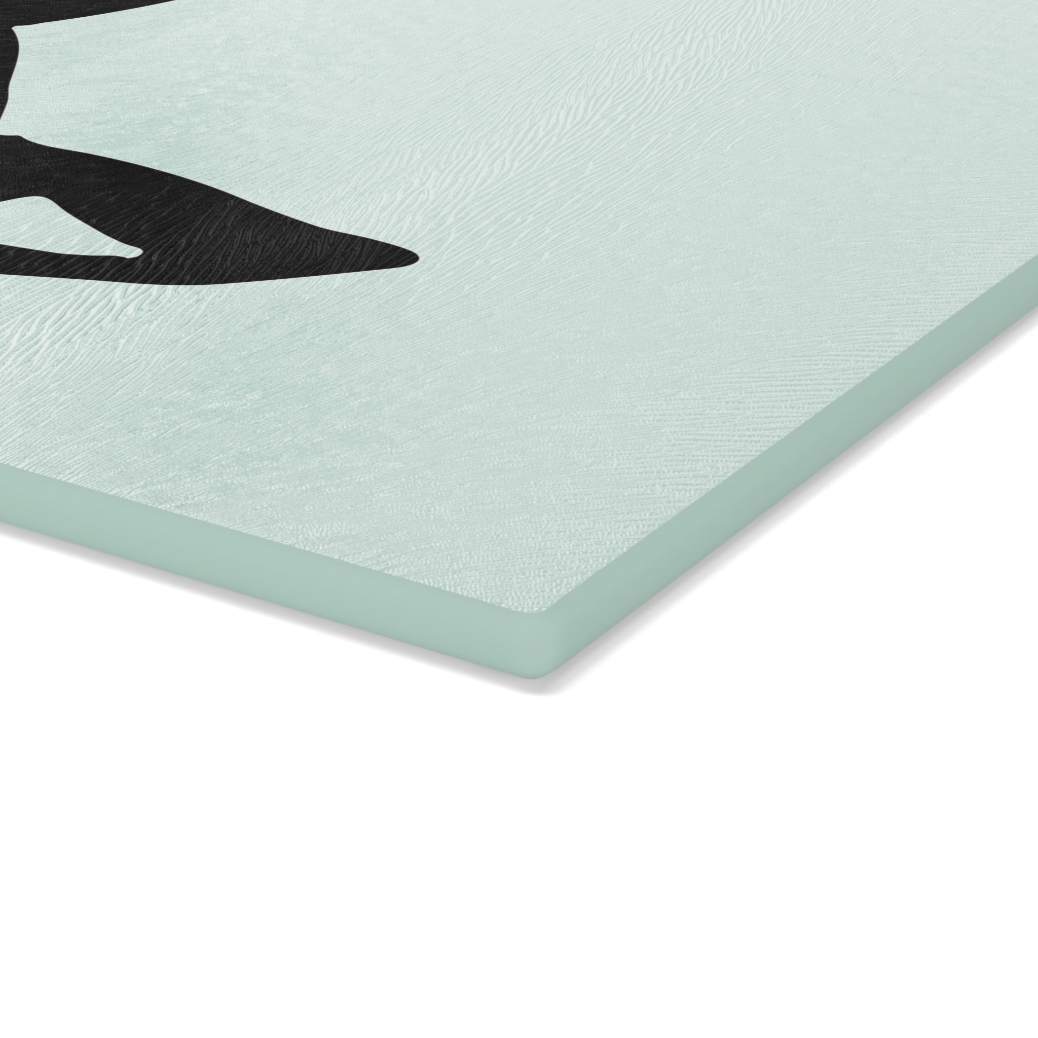 Boston Terrier Head Tilt Glass Cutting Board