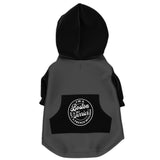 I'm A Boston Terrier Not A French Bulldog Zip-Up Dog Hoodie - Charcoal and Black