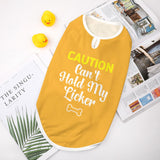Caution Can't Hold My Licker Dog Shirt Tank Top